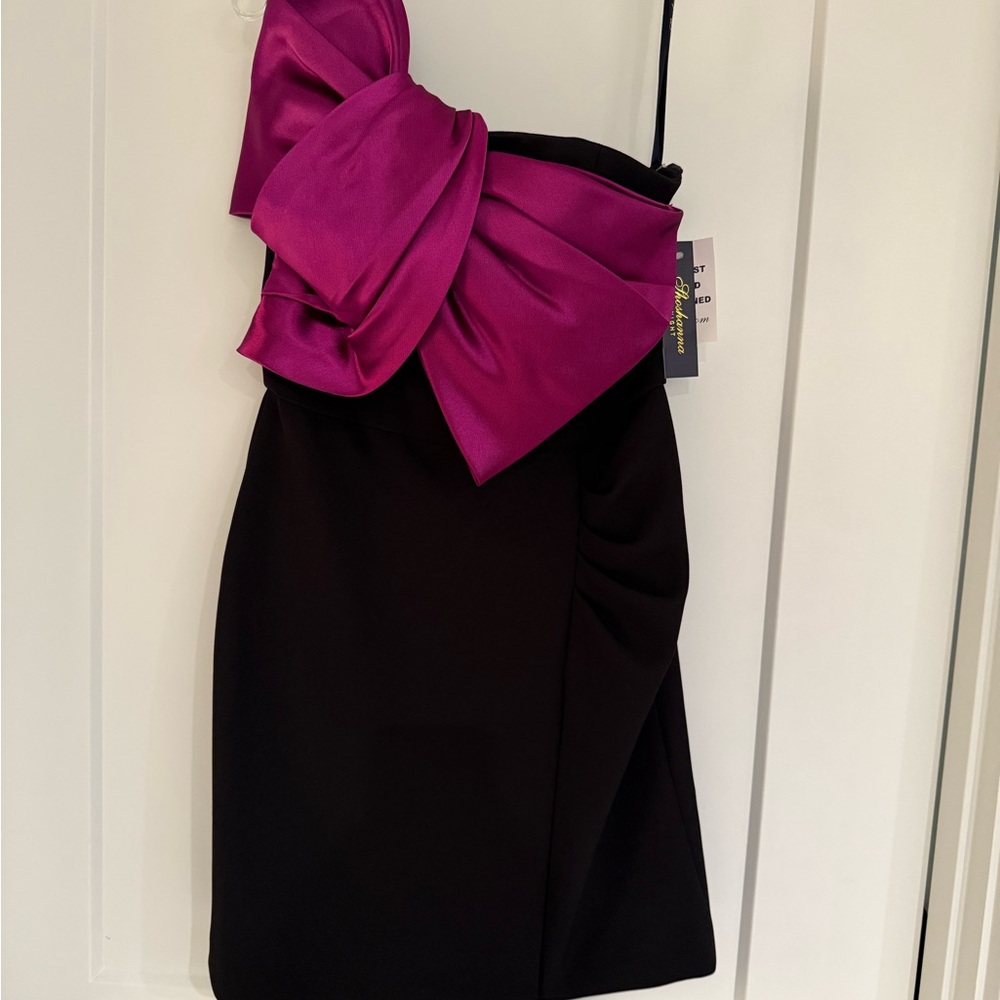 NWT Shoshanna Black Dress with Bow, Size 2, Brand New!